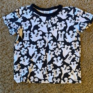 Wild Black and White Ghost Print Kids Tee